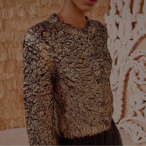 Ulla Johnson - Elegant Gold and Black jacket